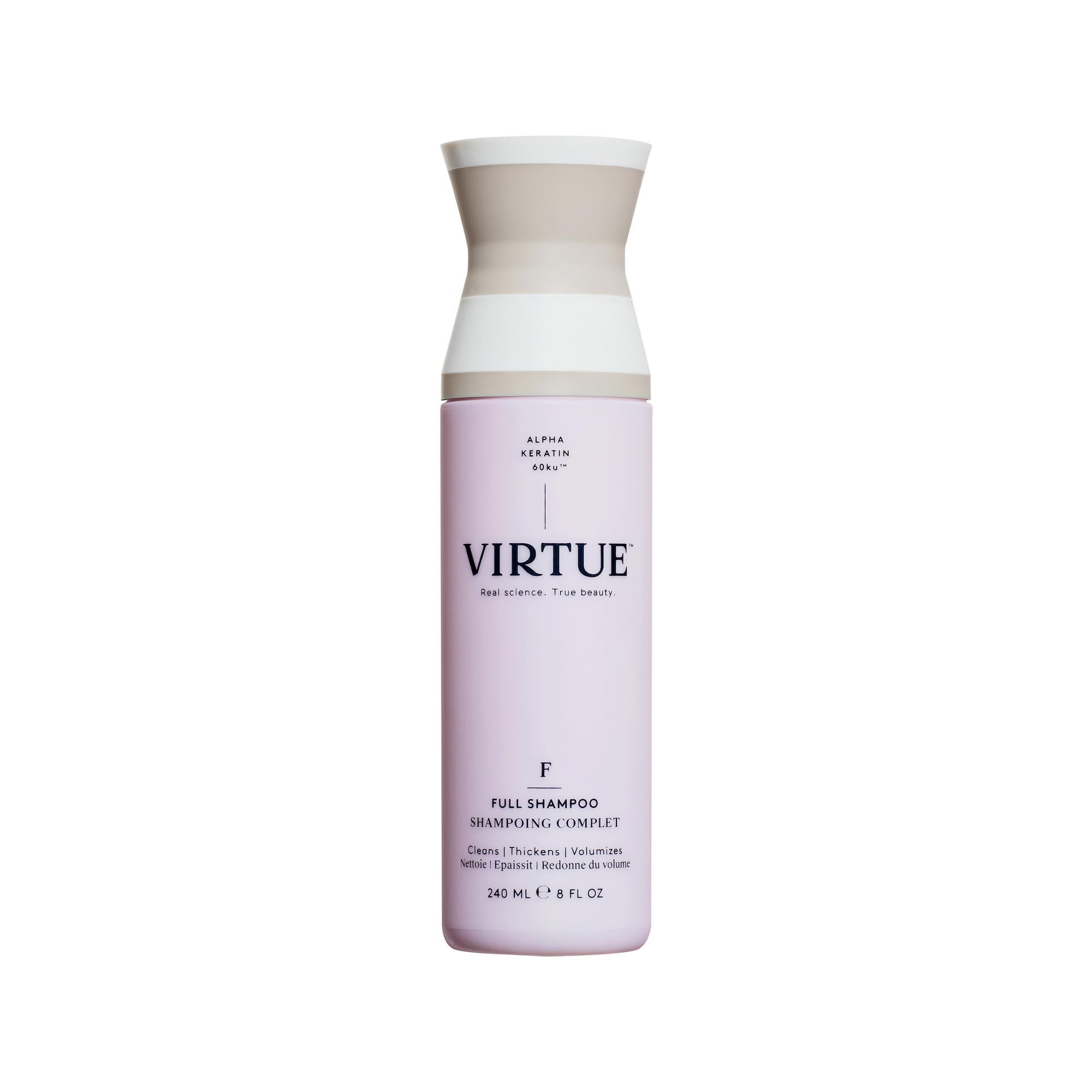 Virtue Champú Volumen – botella elegante para cabello fino