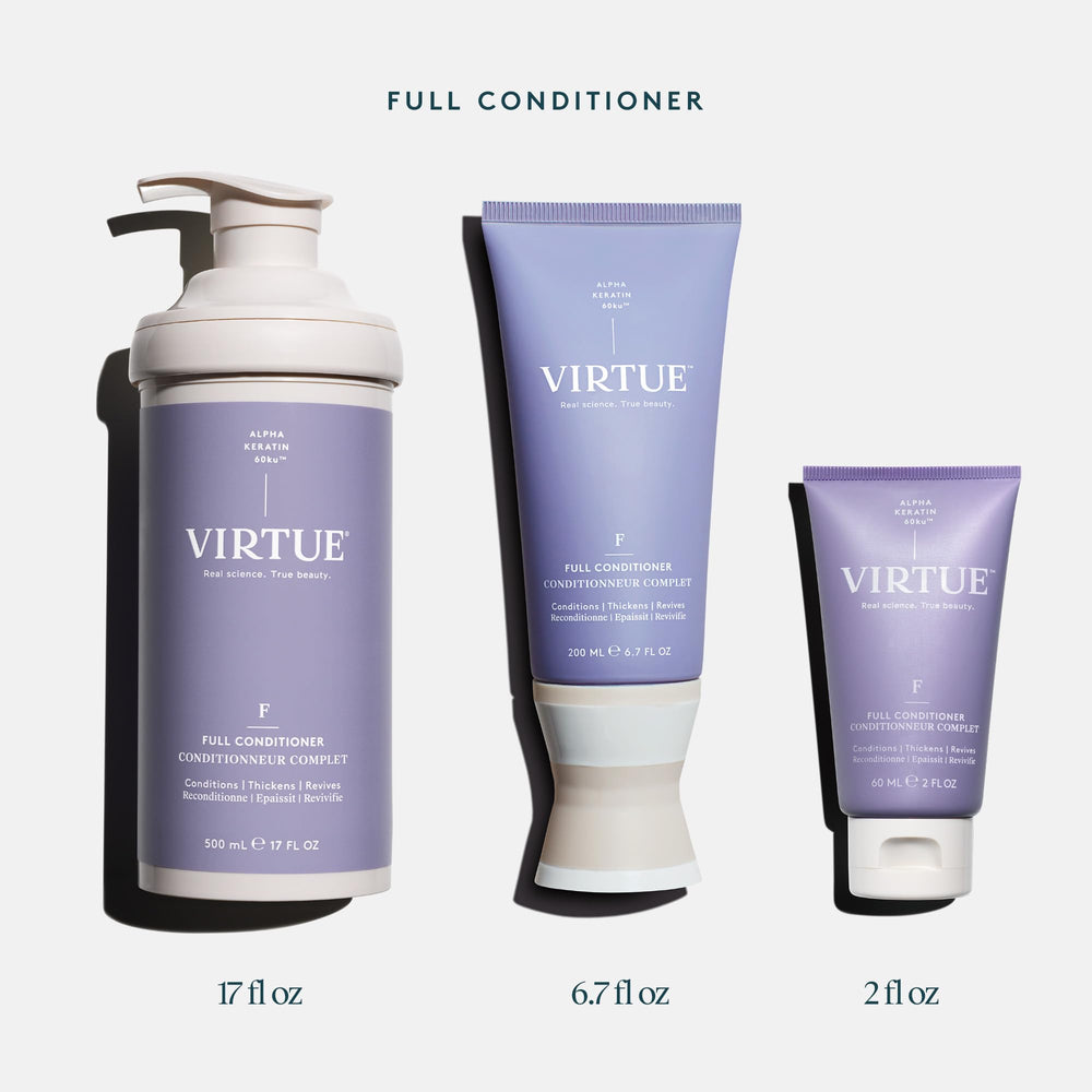 Acondicionador VIRTUE Completo, libre de crueldad y parabenos.