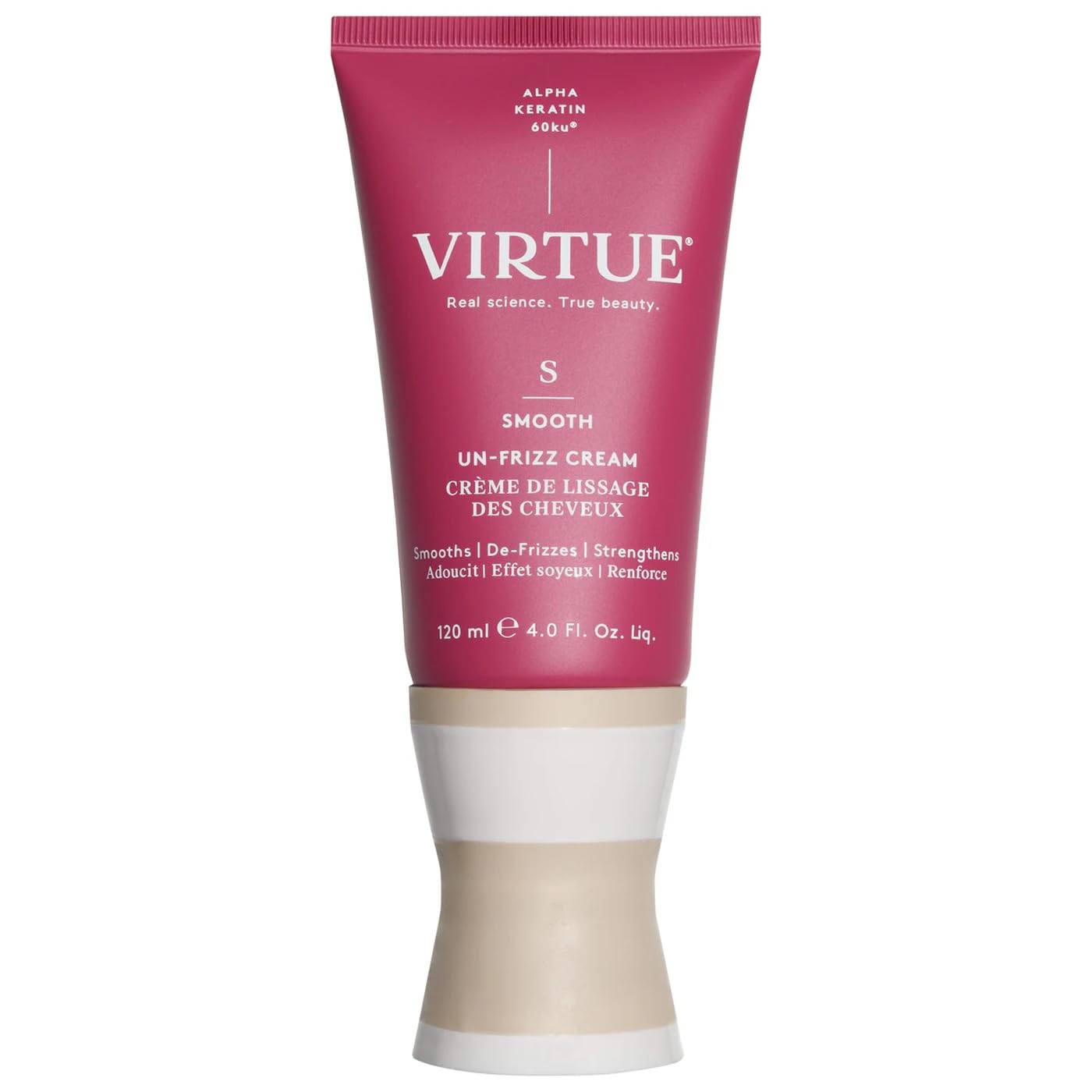 Virtue: aplicación de crema capilar para suavizar y mejorar la manejabilidad.