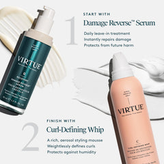 Virtue Curl Defining Whip ofrece definición de rizos con nutrición ligera
