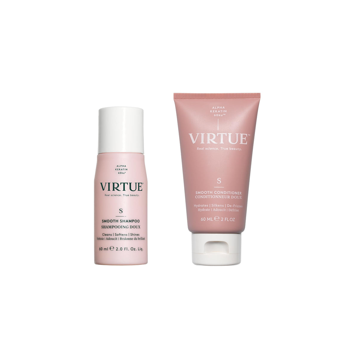 Emballage élégant du duo lissant Virtue, pratique pour rangement.