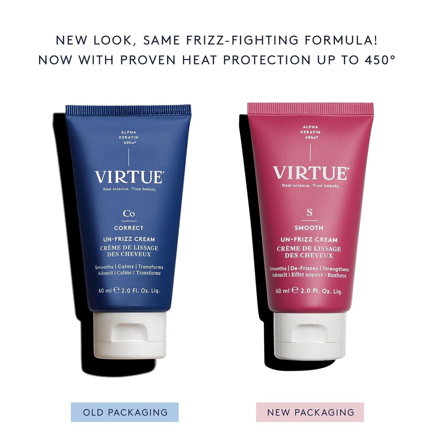 Virtue: envase práctico para un uso diario y cómodo.