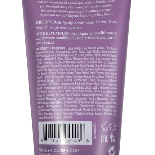 VIRTUE Flourish: texture crème légère pour démêler sans alourdir.