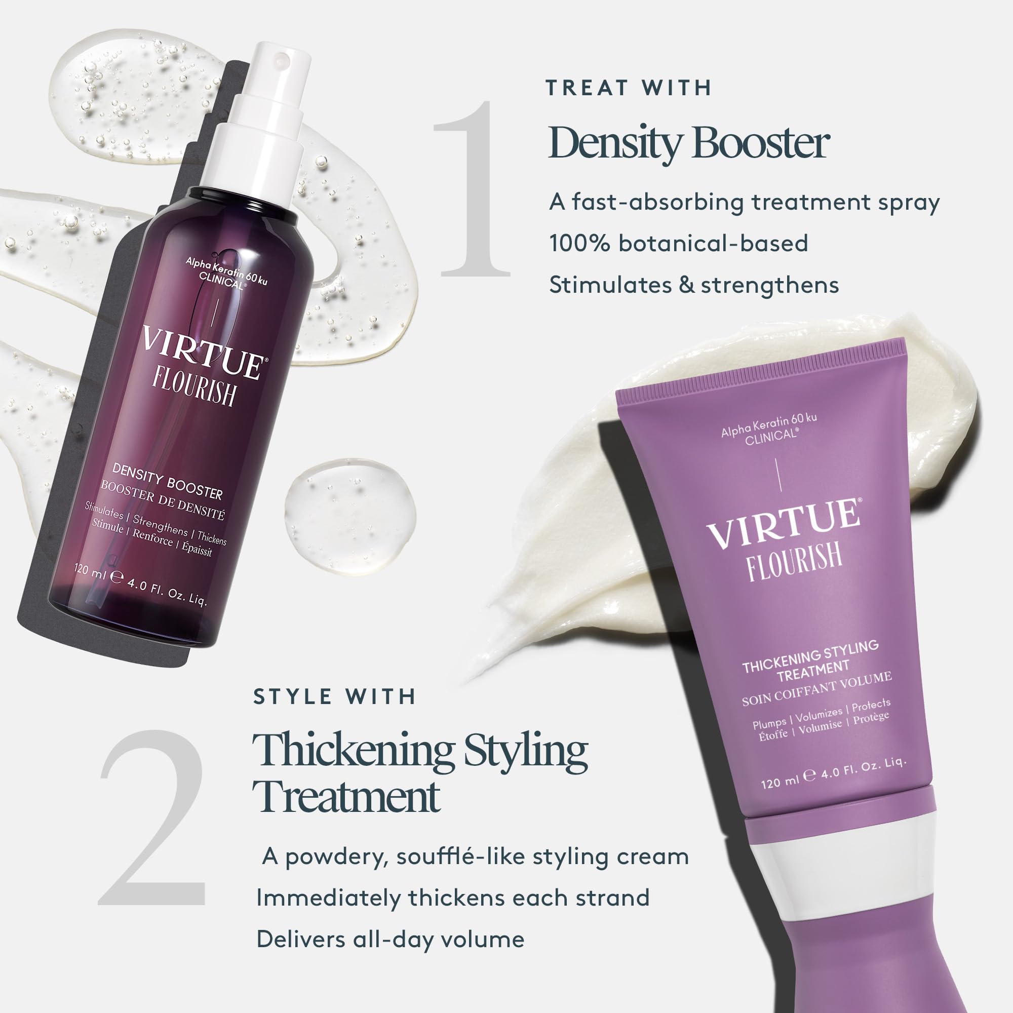 Sans sulfates, Virtue Flourish protège les cheveux.