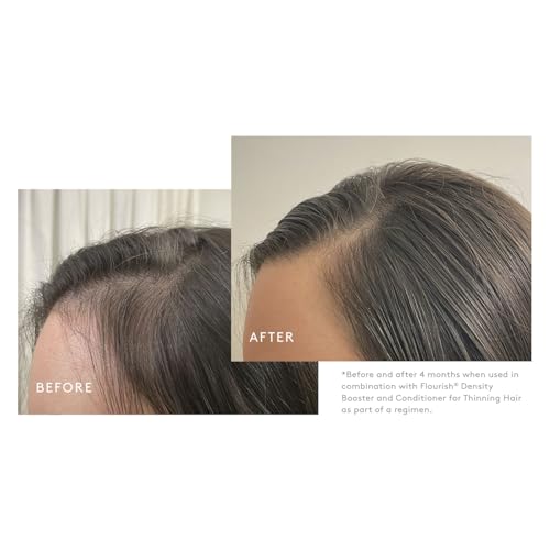 Virtue Flourish Shampoo, aplicación en cuero cabelludo, facilita desenredado sin esfuerzo