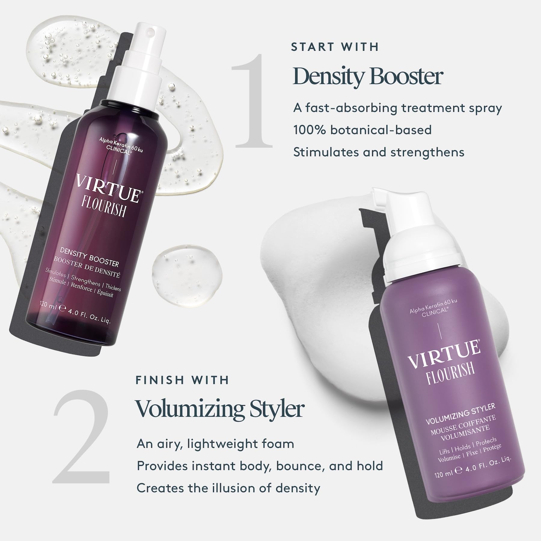 Virtue Flourish sin silicona para cabellos sensibles