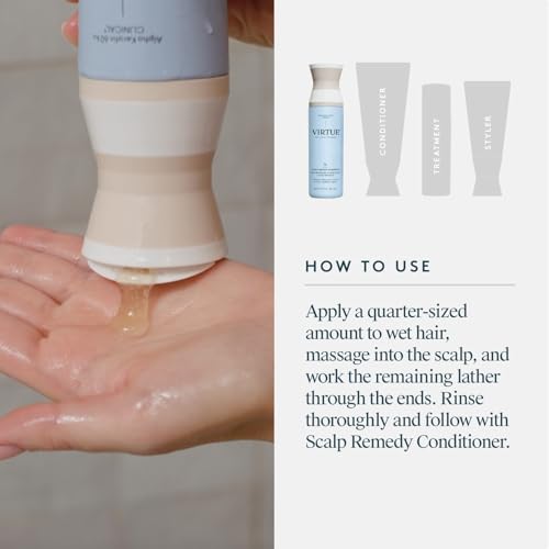 Alpha Keratin 60ku Clinical presente en Virtue Scalp Remedy Shampoo