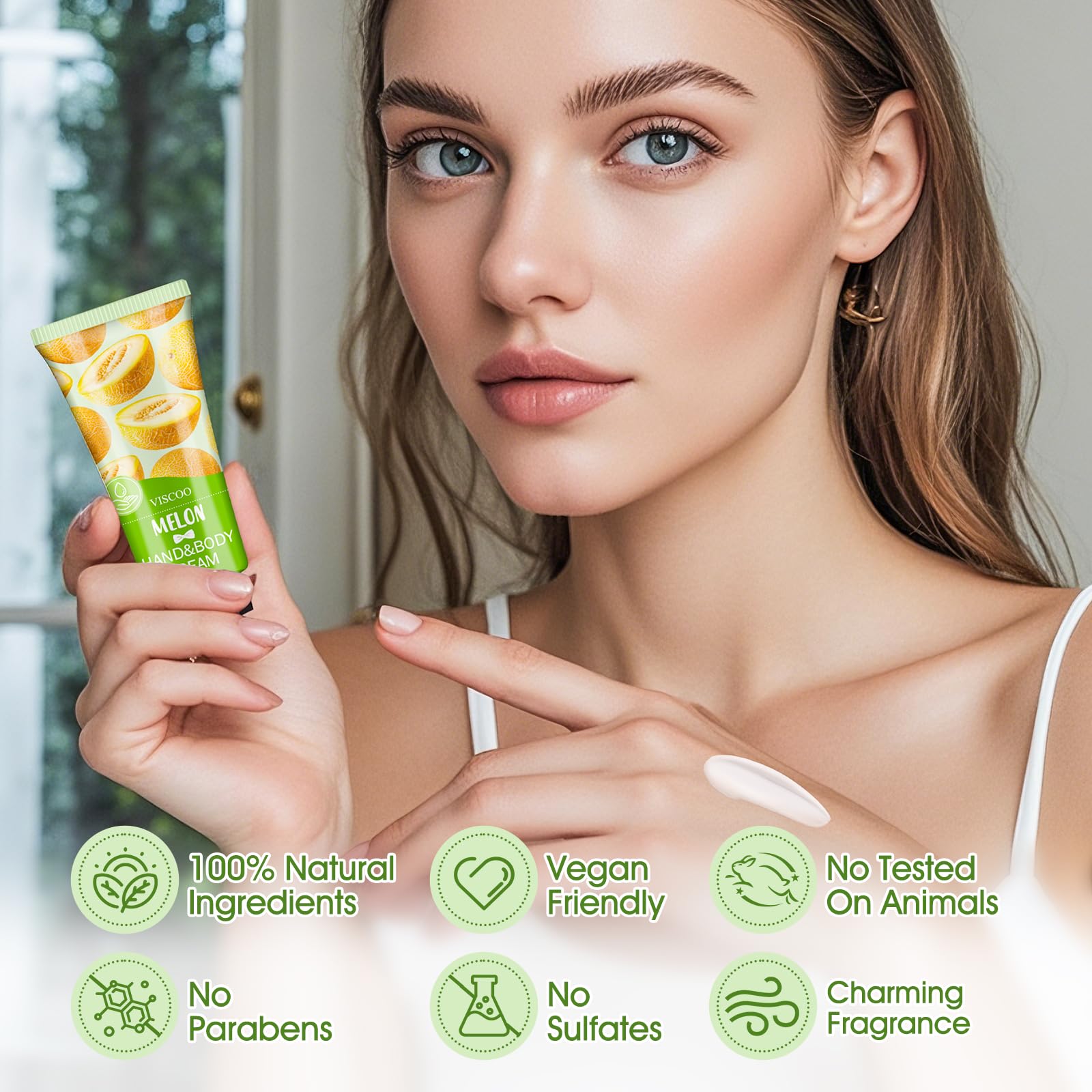 VISCOO crema de manos campanilla: absorción rápida y textura no grasa