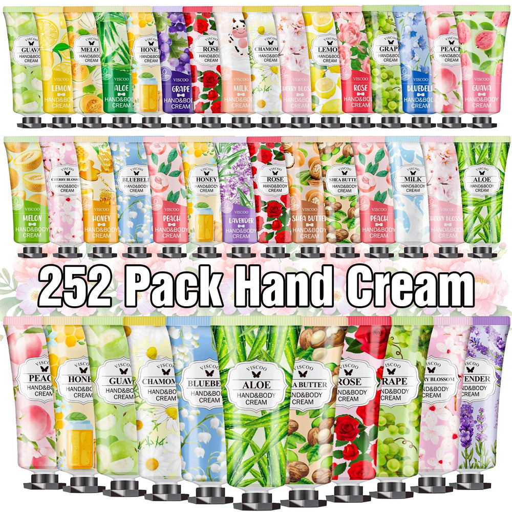 Viscoo 252 pack crema de manos rosa, hidratación suave para uso diario.