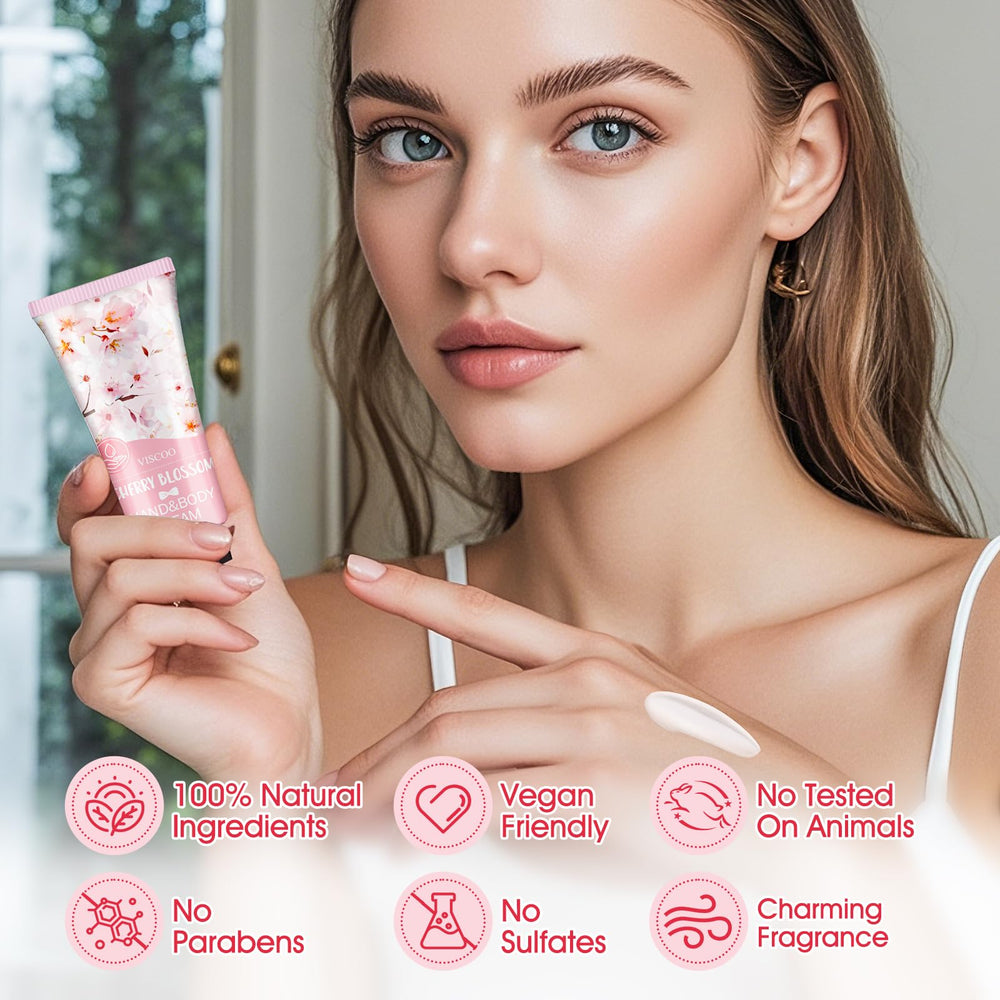 VISCOO crema de manos aroma uva, hidratación suave para piel seca.