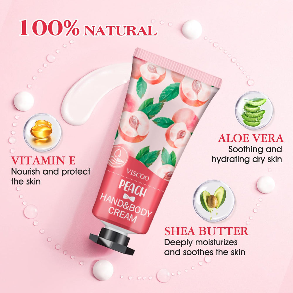 Mini crema de manos VISCOO en formato viaje, ideal para bolso.
