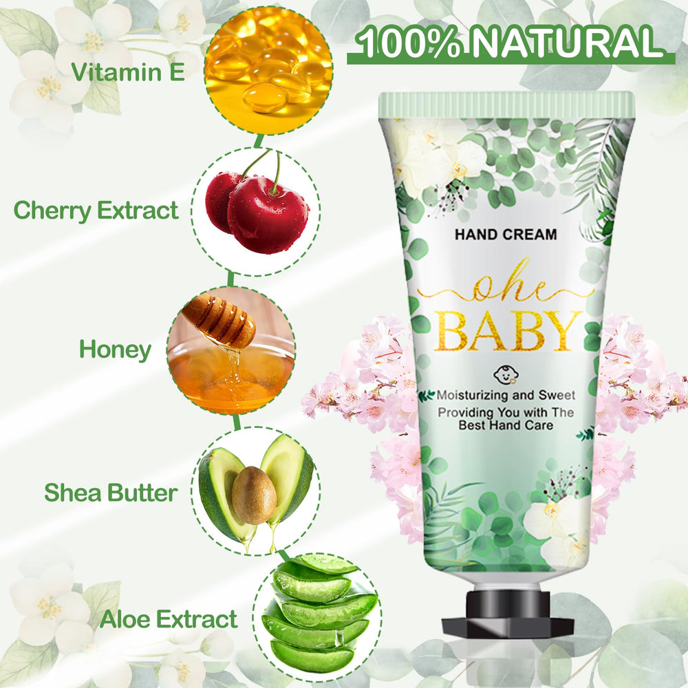 Viscoo Oh Baby design eucalyptus doré, élégant emballage de fête.
