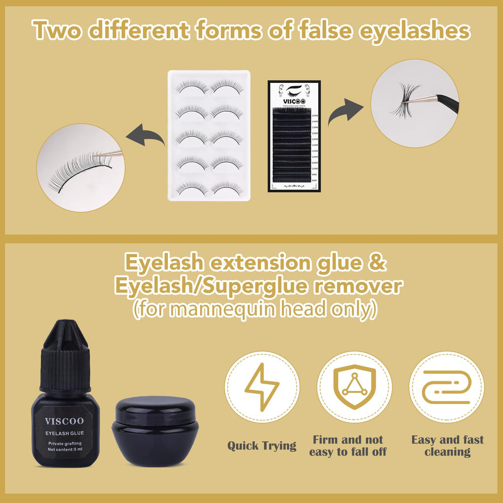 VISCOO pinces cils acier inox – précision lors de la prise des cils.