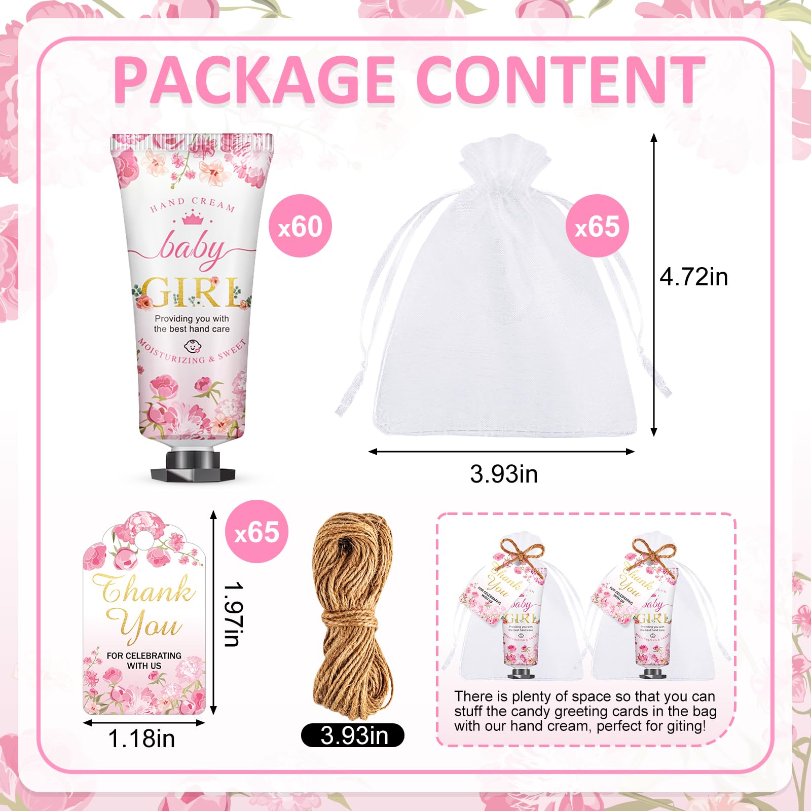VISCOO sacs organza roses, emballage élégant pour cadeaux d'invités.