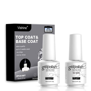 Vishine capa base 15 ml con acabado liso y duradero.