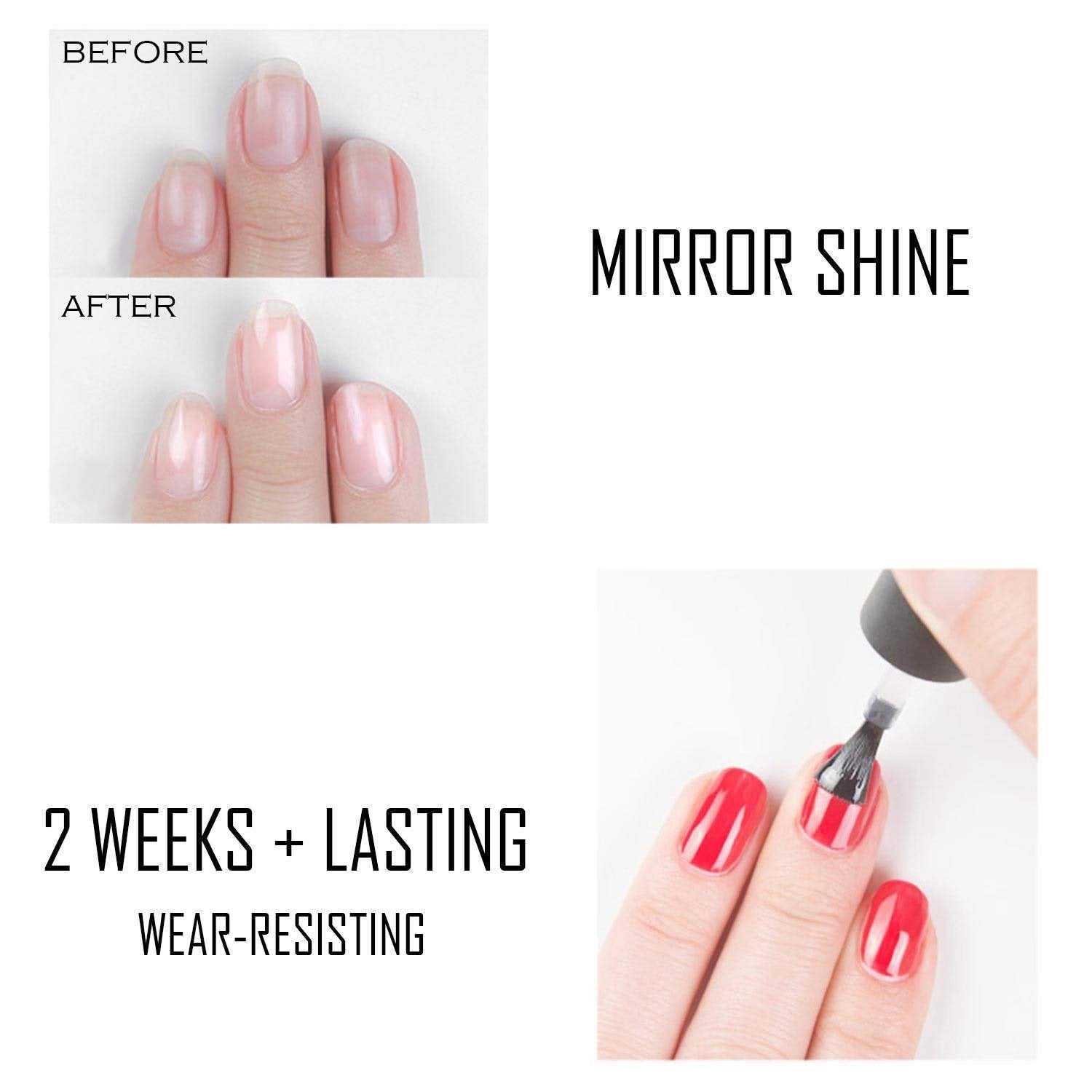 Vishine capa superior 15 ml aporta brillo intenso y duración.