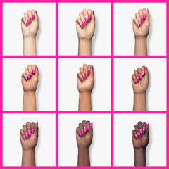 Esmalte Vishine Gel Rosa Caliente con acabado brillante natural.