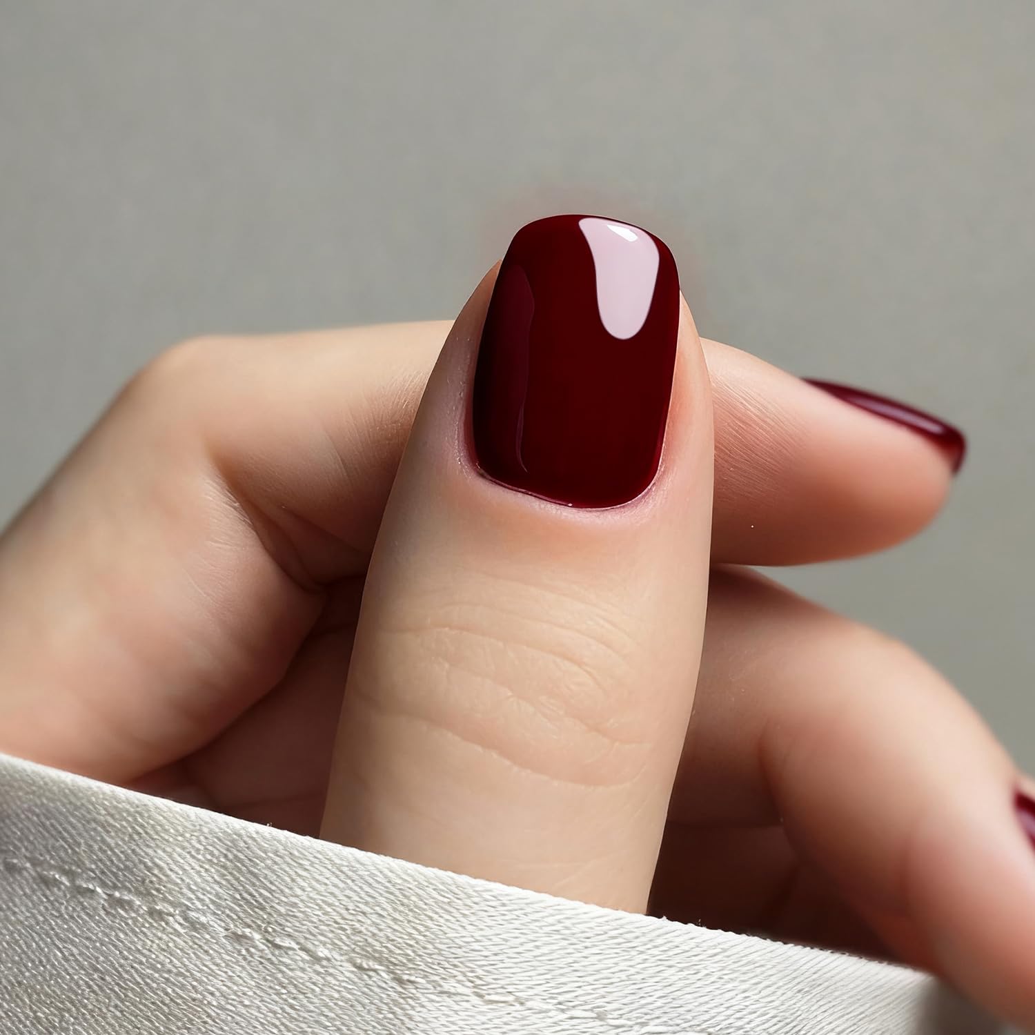 Detalle de brillo de Vishine Gelpolish: acabado liso y intenso
