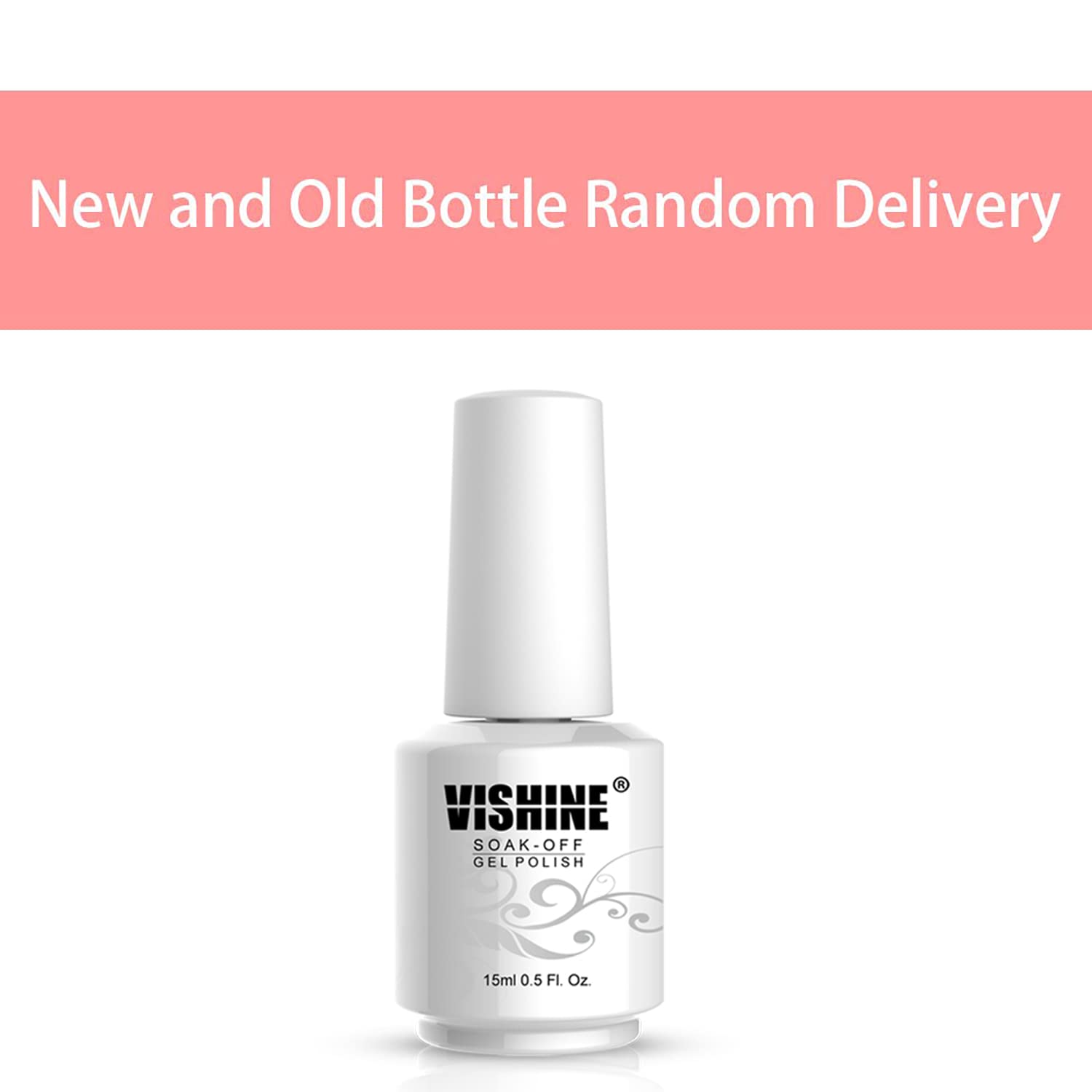 Uñas naturales con Vishine Gelpolish de color blanco puro