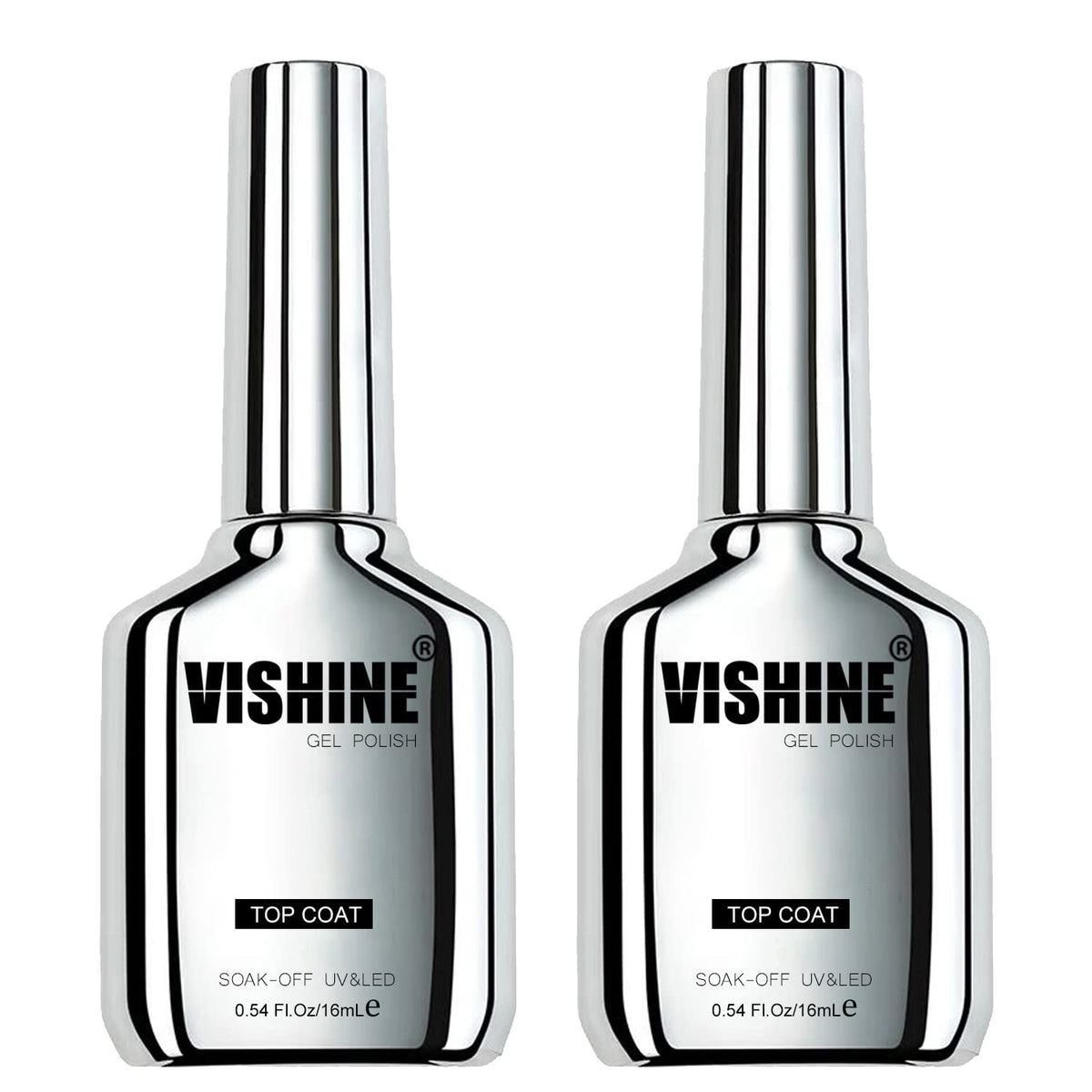 Vishine protector Ultra Brillo en empaque doble para manicuras duraderas.