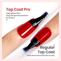 Vishine Top Coat aplicación sin limpieza, rápida y sencilla.