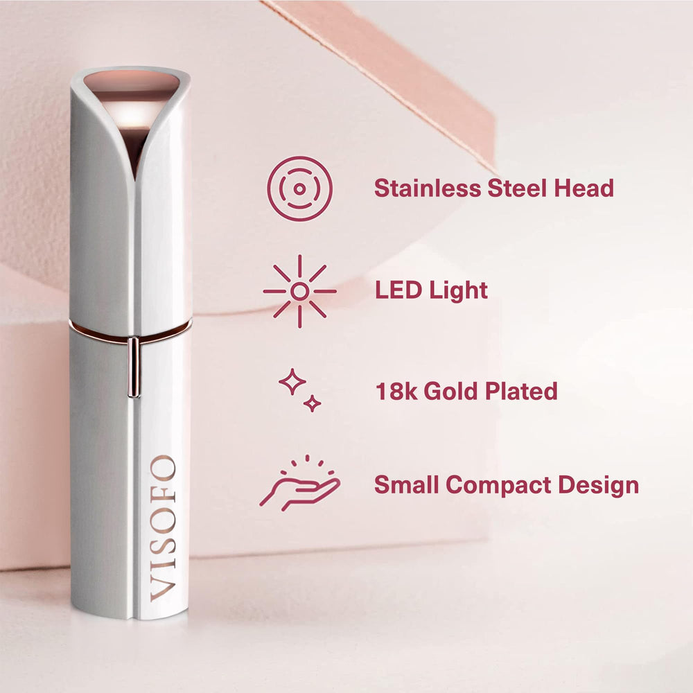 Eliminación de vello facial en labios y mejillas para piel suave con VISOFO.