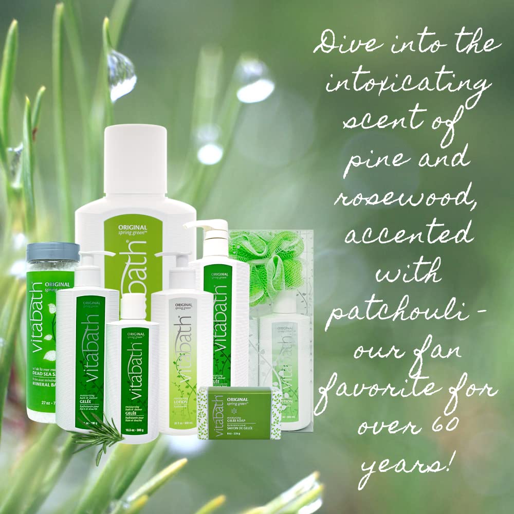 Vitabath Original Primavera Verde, aroma sensorial, ideal para momentos de relajación en casa.