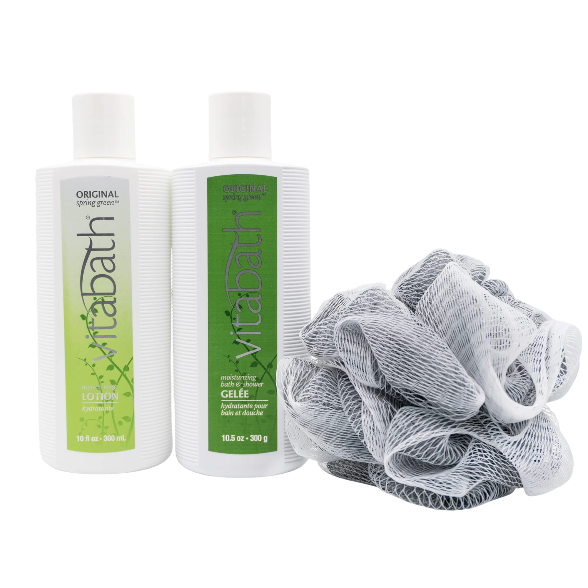 Loción hidratante Vitabath Original Spring Green, de rápida absorción para piel nutrida.