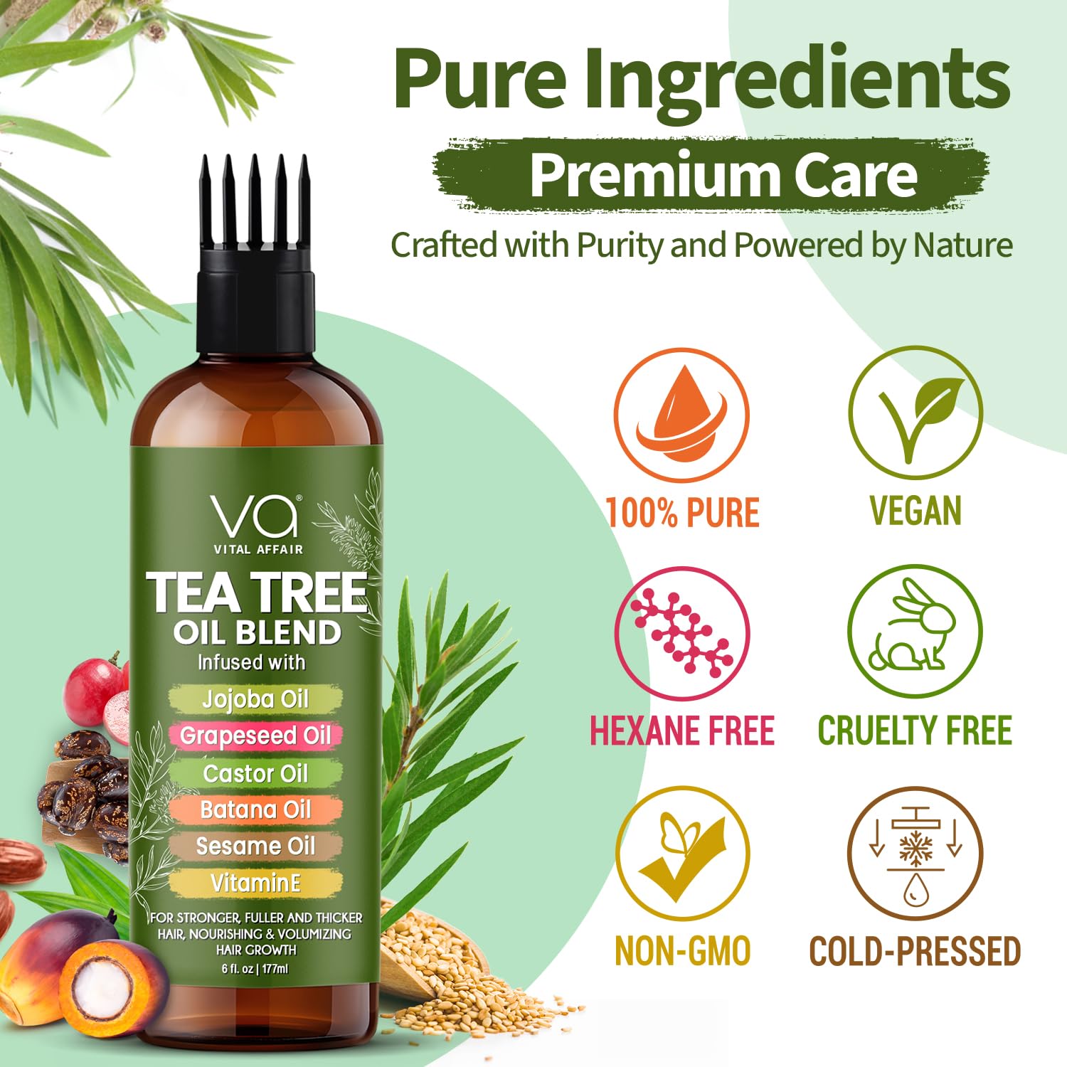 VITAL AFFAIR Aceite árbol de té, cuero cabelludo sano y menor descamación