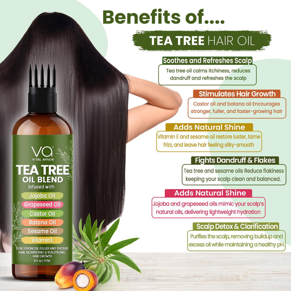 VITAL AFFAIR Aceite árbol de té, cabello hidratación profunda y suavidad