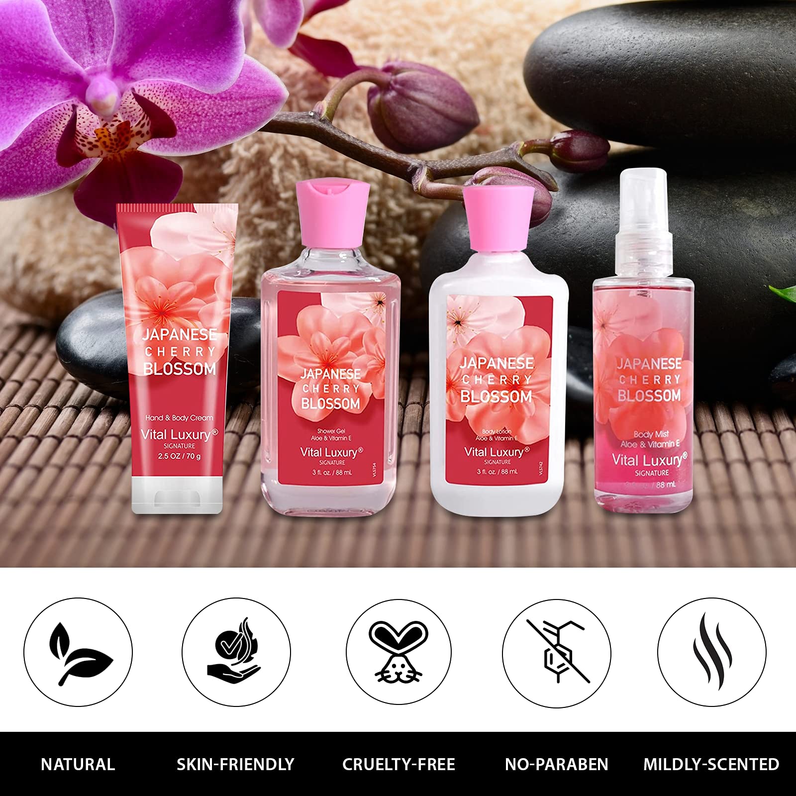 Aromas de cerezos japoneses para spa en casa de Vital Luxury