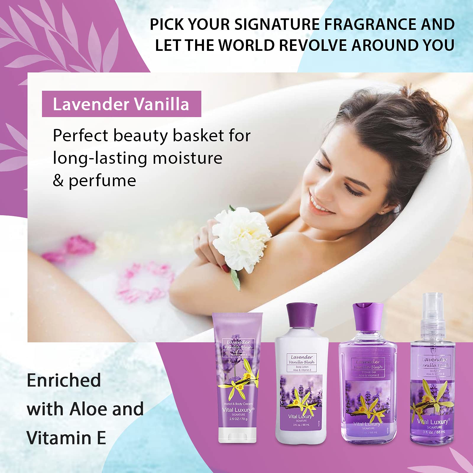 Vital Luxury Crema Corporal Lavanda Vainilla suaviza la piel