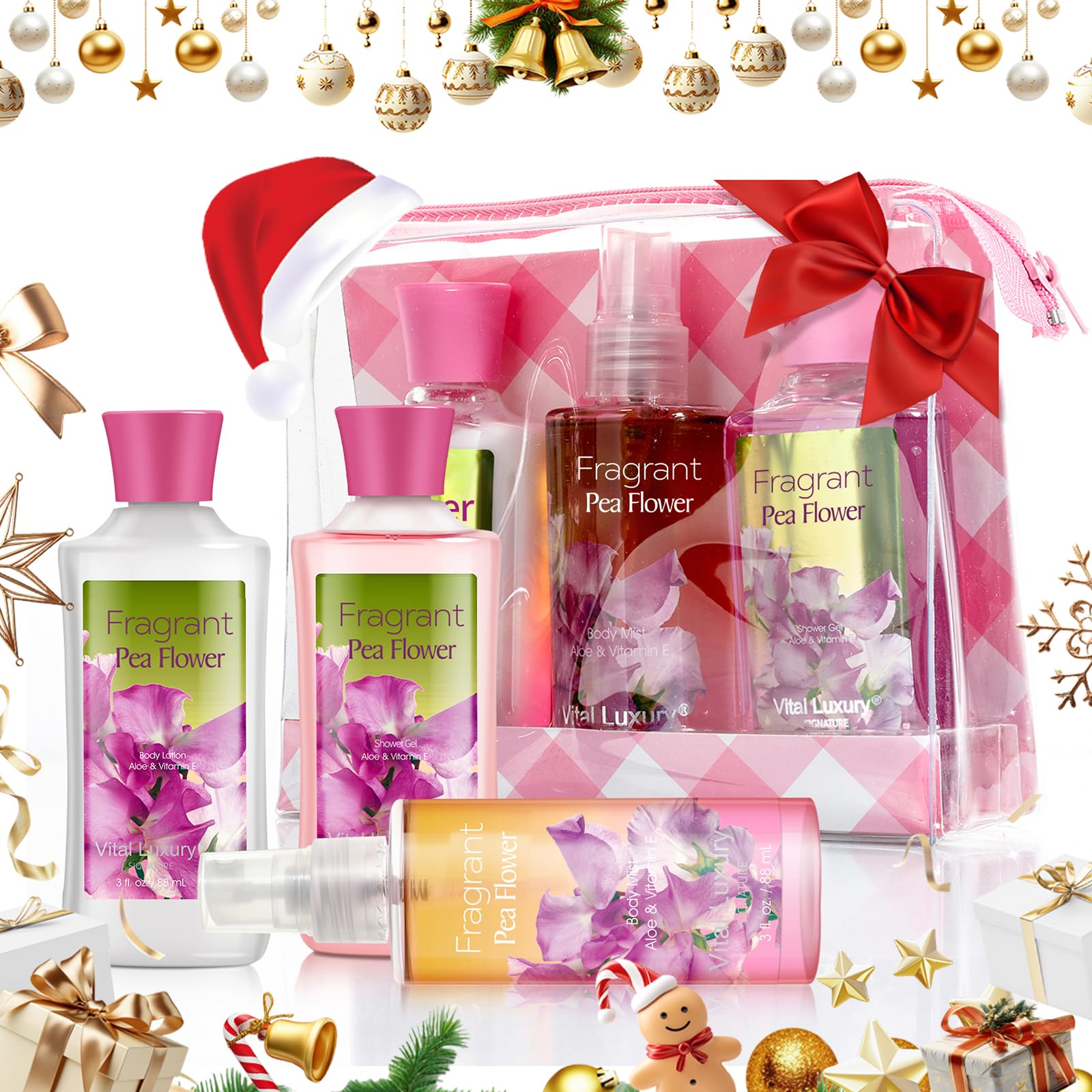 Vital Luxury Locion Corporal Flor de Guisante, hidratacion rapida y aroma envolvente.
