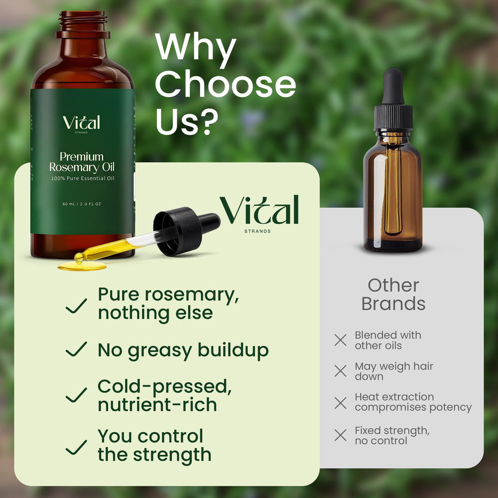 Vital Strands terapia de calor suave con aceite de romero revitalizante