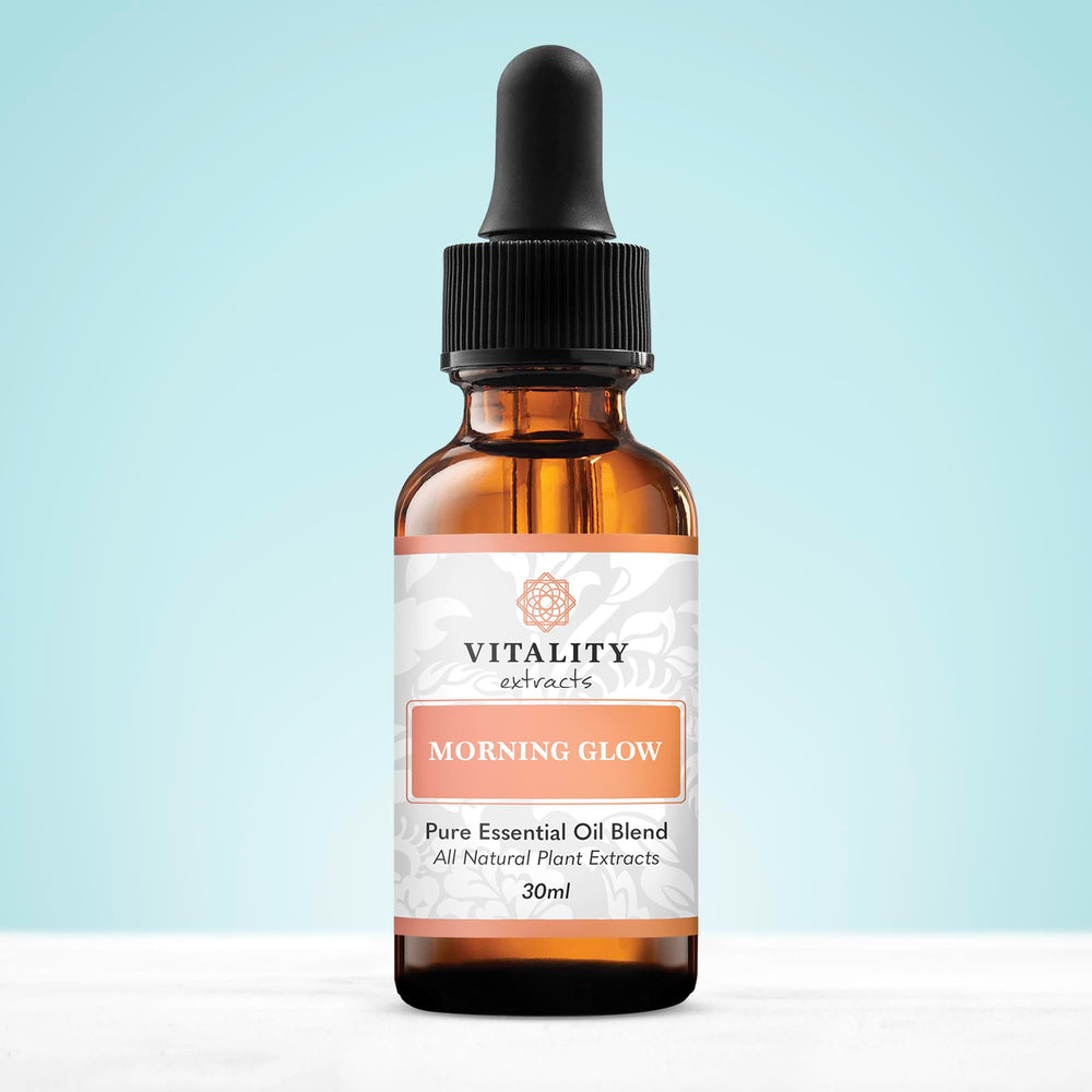 Vitality Morning Glow, sérum-applicateur, absorption rapide pour une peau douce et lumineuse.