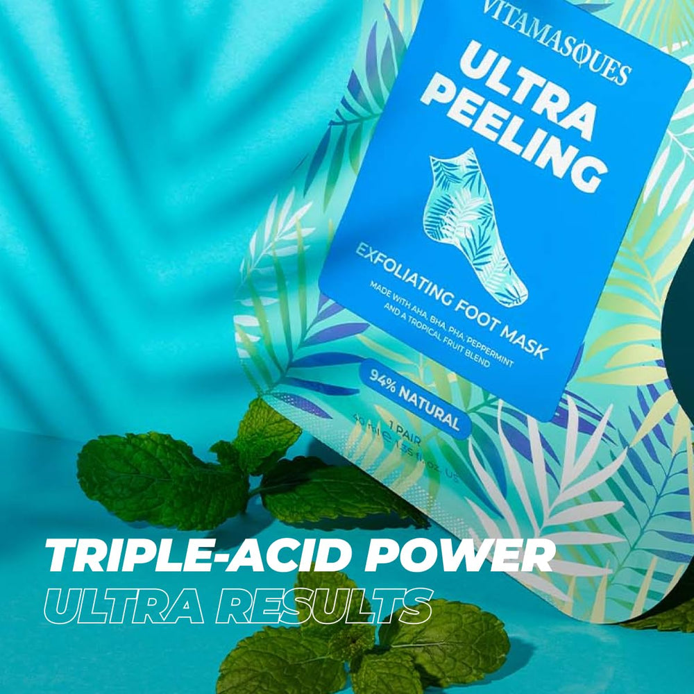 Vitamasques After peel imagery shows noticeably smoother heels.