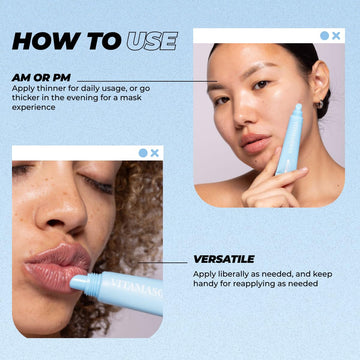 Vitamasques labios hidratación nocturna intensa con aceites naturales.