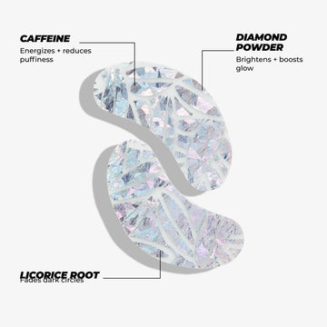 Vitamasques diamante parche para ojos en aplicación suave alivian cansancio