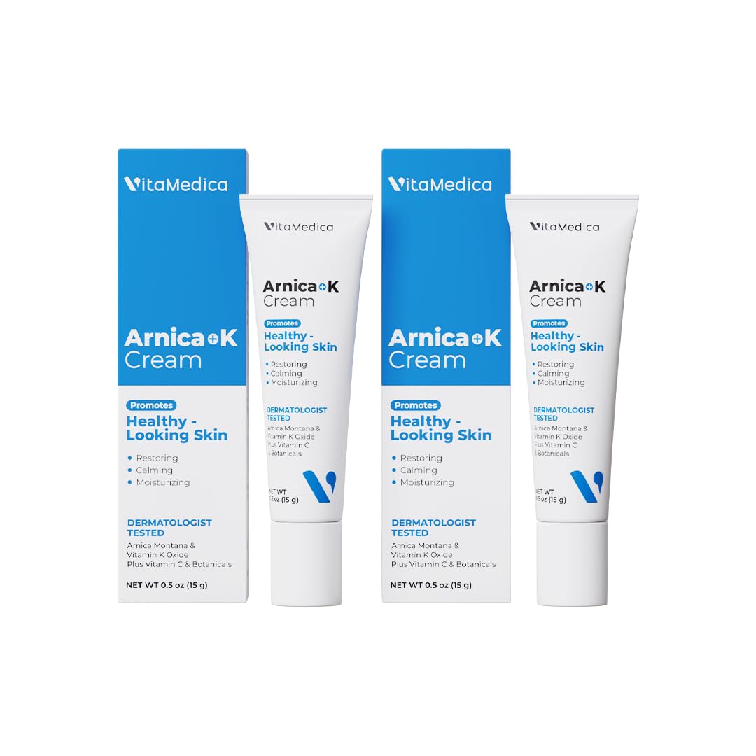 VitaMedica Arnica y vitamina K crema para rostro: aplicación suave que apoya la apariencia de moretones.