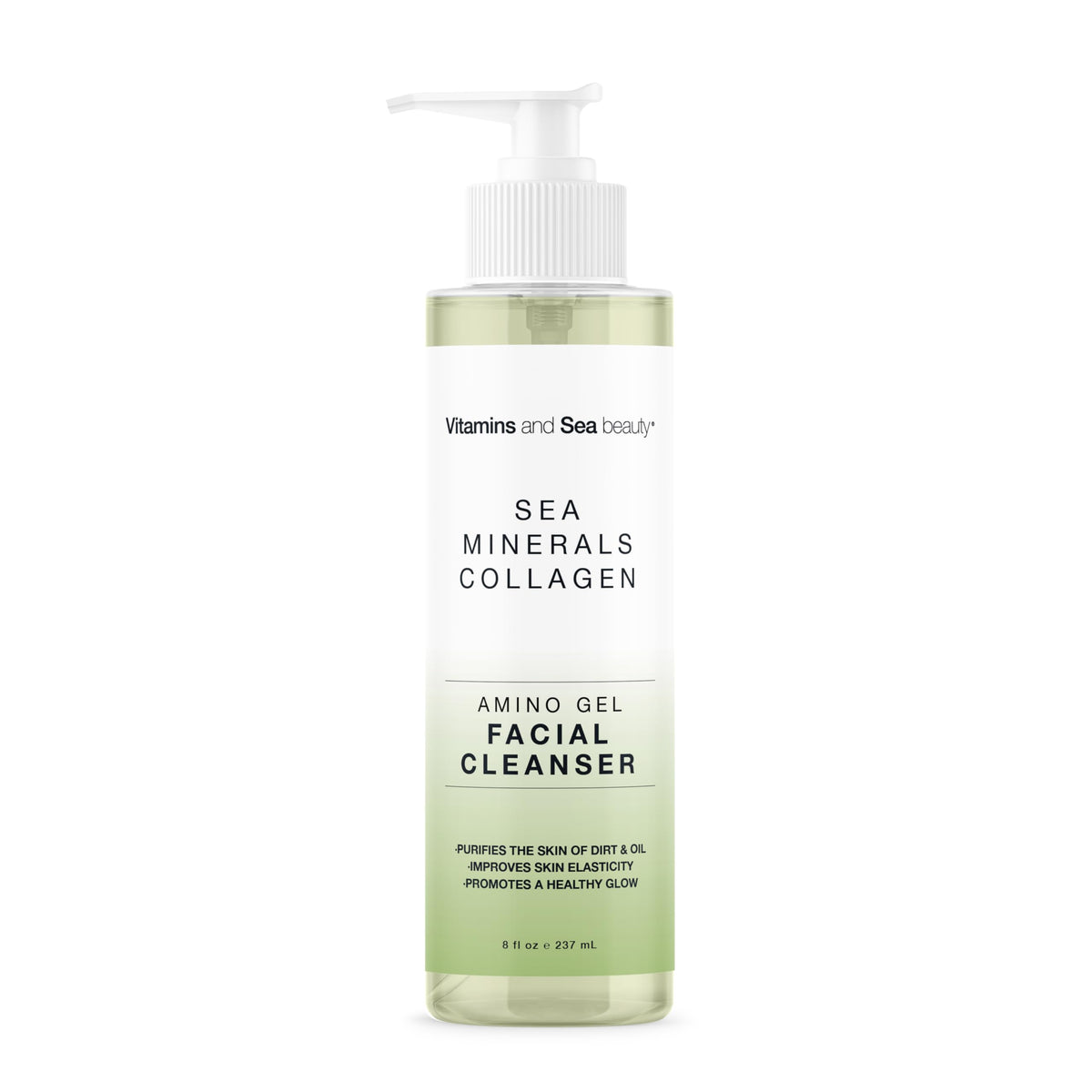 Limpiador facial amino gel de VITAMINS AND SEA BEAUTY con minerales marinos para limpieza suave
