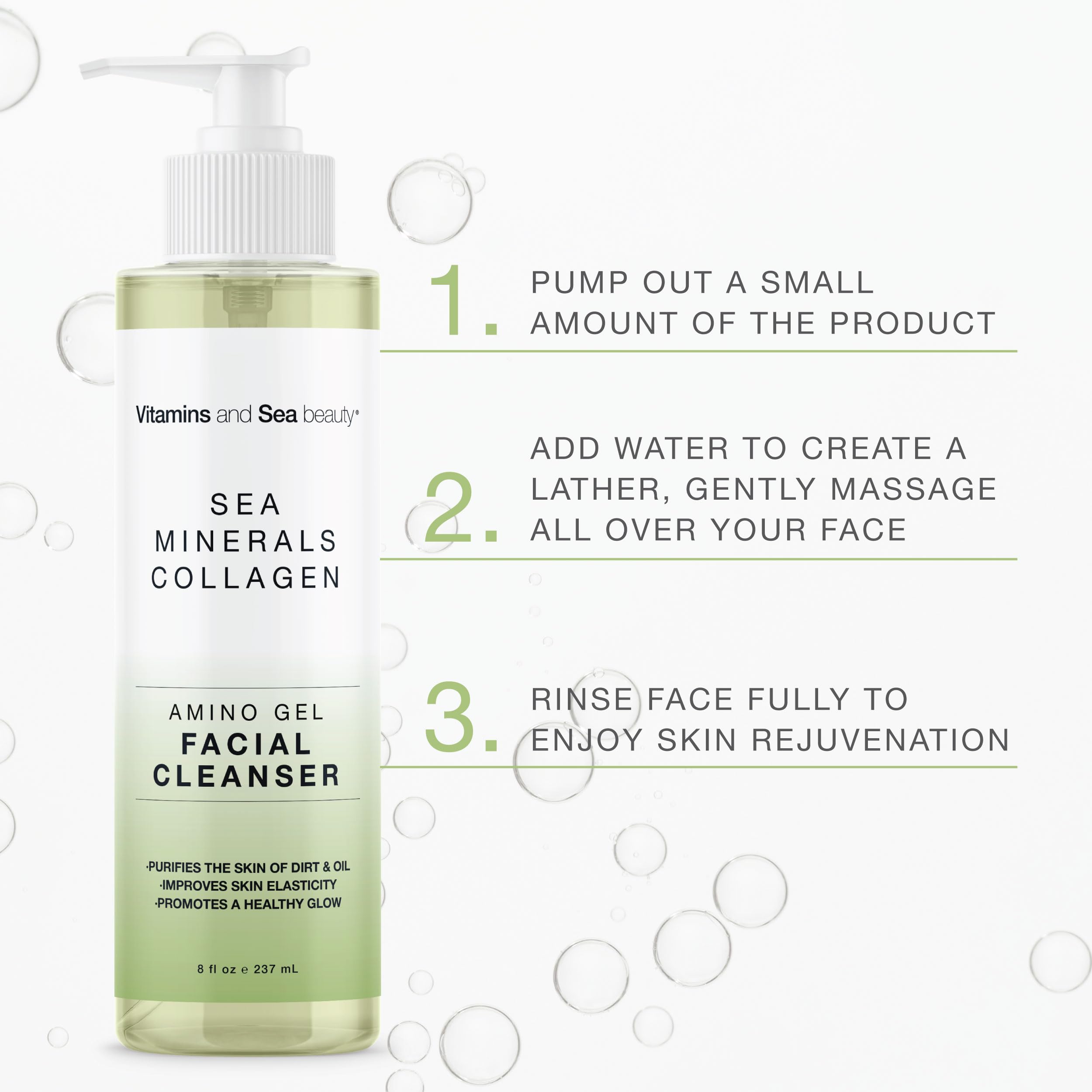 Mejora la textura y el tono con el limpiador de VITAMINS AND SEA BEAUTY