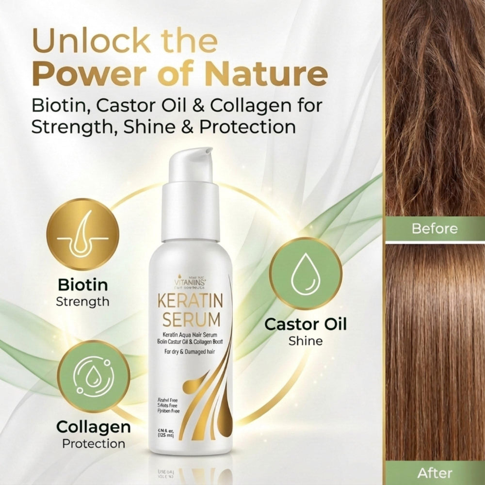 Sérum de VITAMINS hair cosmetics brillo sedoso en cabello