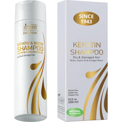 VITAMINS Keratina Champú: envase visible para una limpieza profesional en casa.