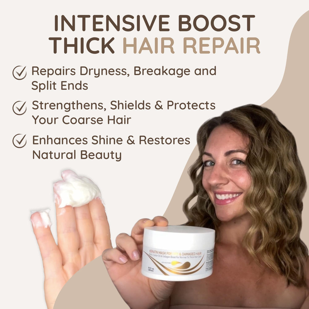 VITAMINS Keratina Mascara define rizos y mejora la textura natural.