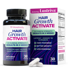 Lustriva Vitauthority: cápsula diaria para nutrición capilar conveniente.