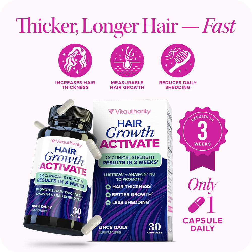 Lustriva Vitauthority: composición nutricional que apoya el cabello desde dentro.