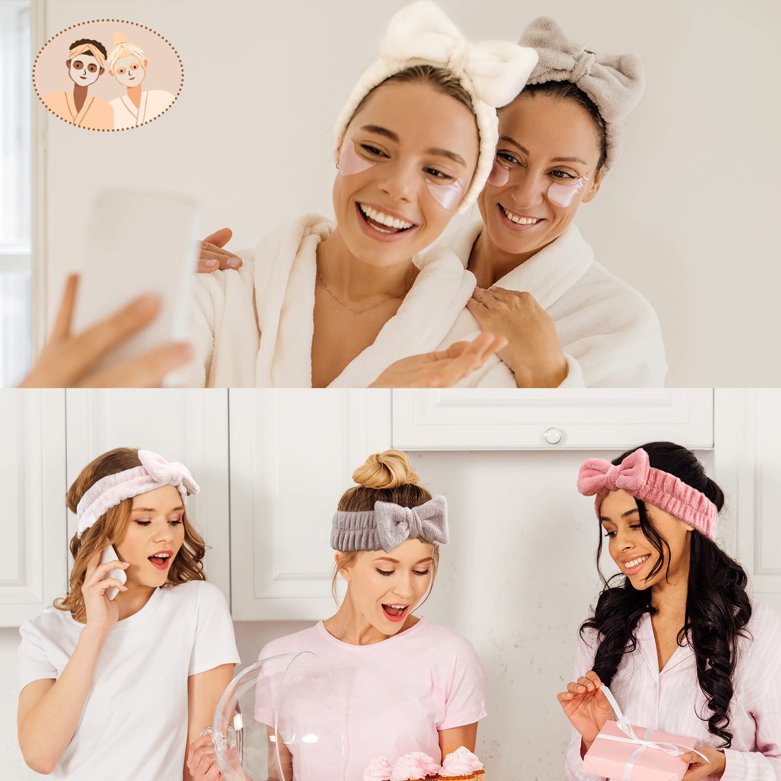 Regalo ideal para adolescentes: diadema VITEVER de colores vivos para spa