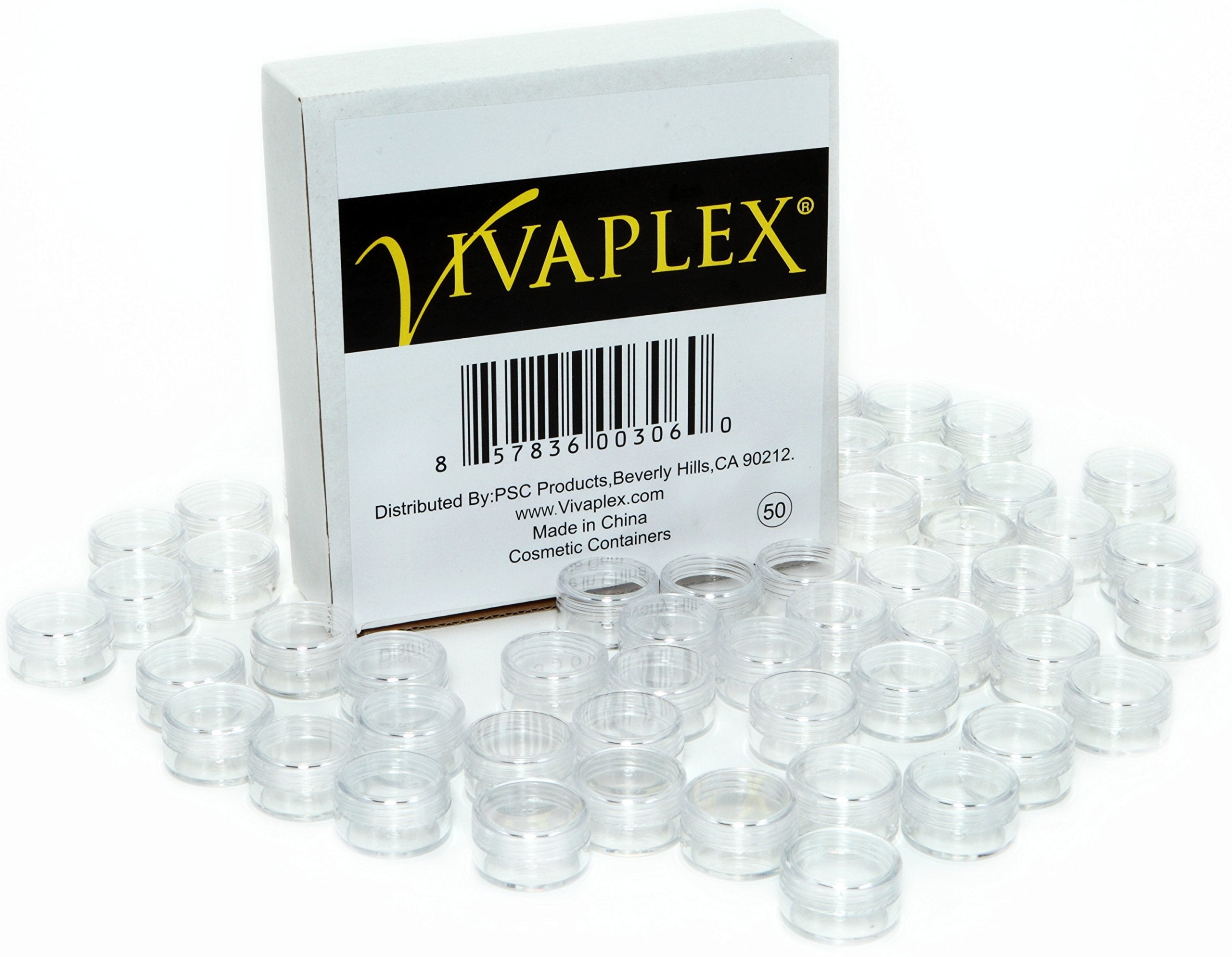 Vivaplex envase portátil para viaje, ligero y práctico para cosméticos pequeños.