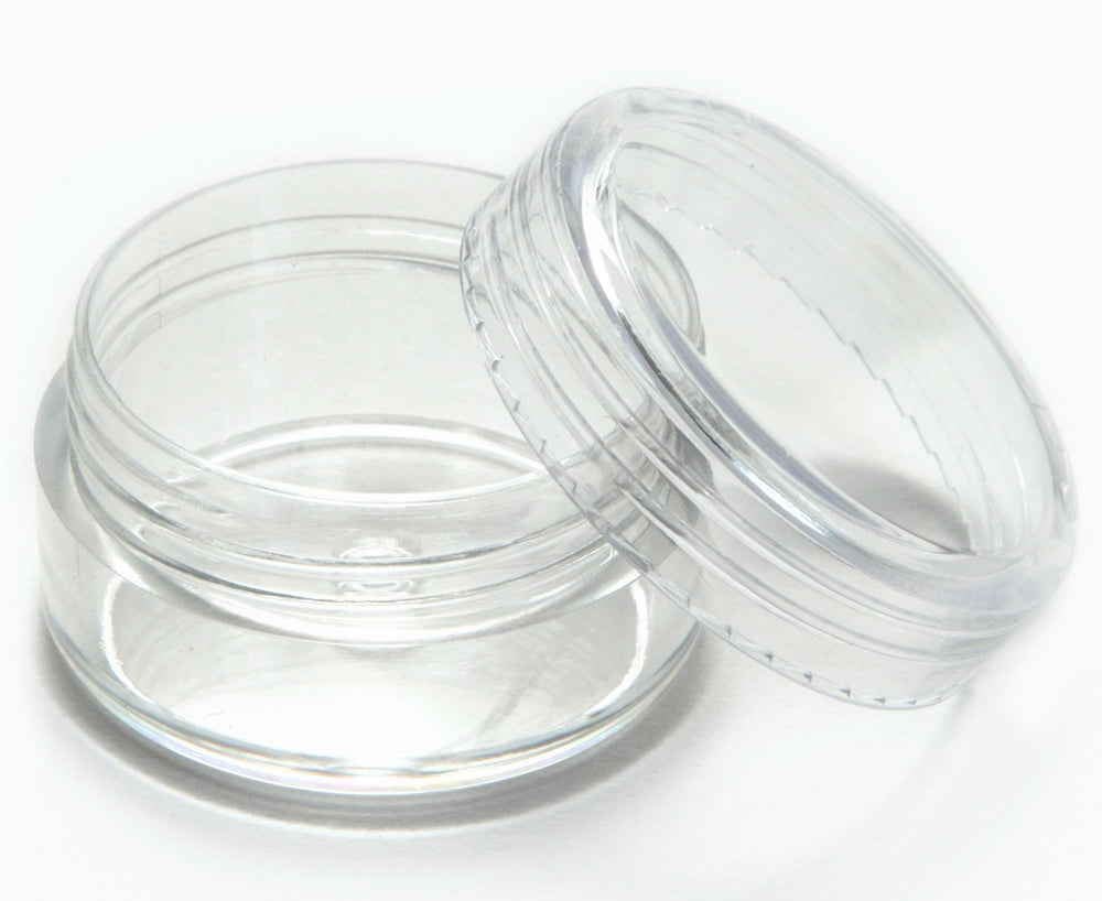 Vivaplex jarras para muestras de maquillaje, ideales para probar pigmentos y cremas.