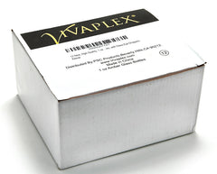 Vivaplex tapa negra protege la botella ámbar durante viajes.